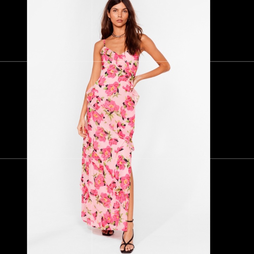 Nasty Gal Floral Maxi Dress